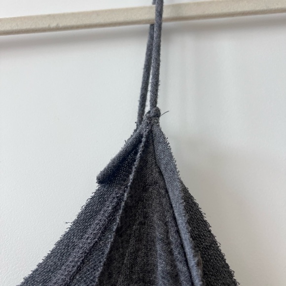 Ces Femme Gray Jumpsuit with pockets - adjustable with back ties.. one size - Picture 8 of 9